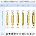 4PC 5PC 6PC NINDEJIN Titanium Stripped Screw Extractor Set Speed Out Damaged Screw Extractor Kit